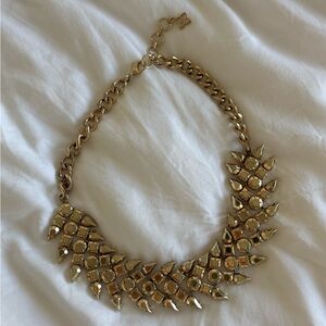 BCBG Gold Statement Necklace